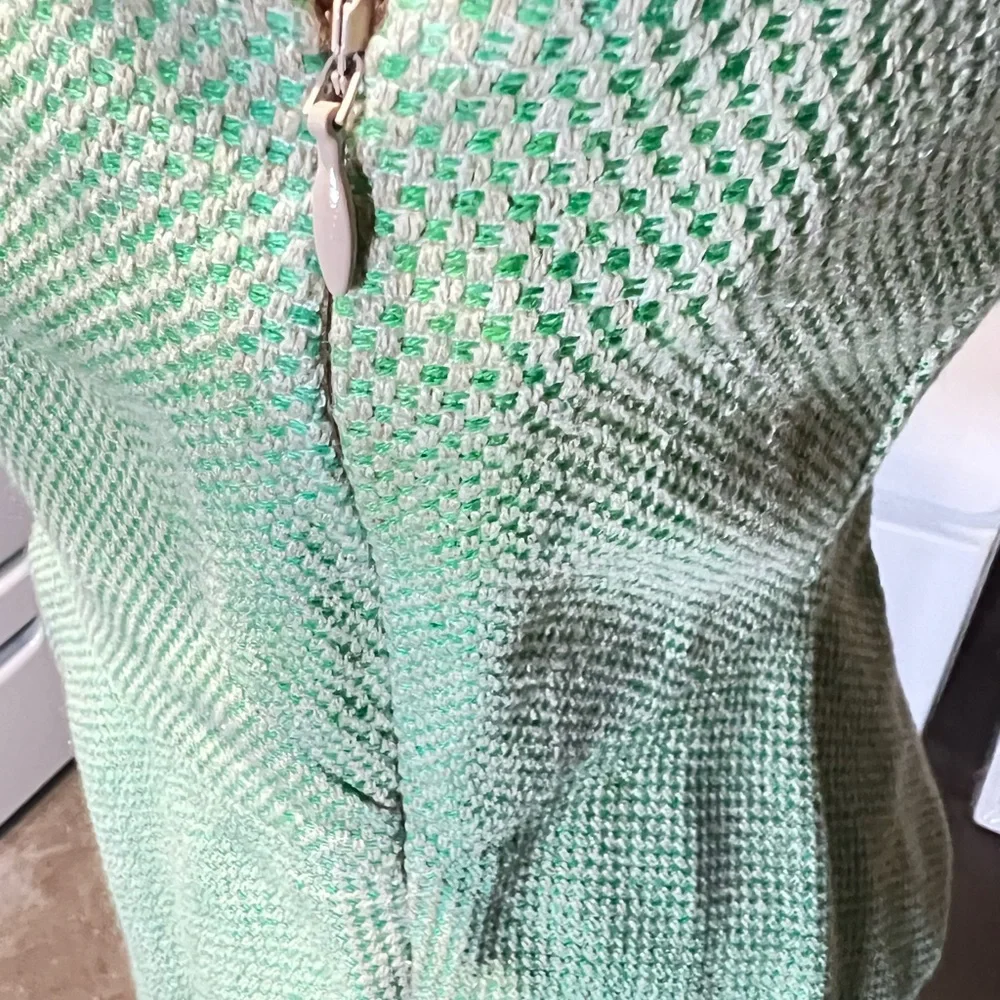 Banana Republic Elegant pep plum Green Sleeveless Top cotton linen blend 10 - Picture 4 of 11